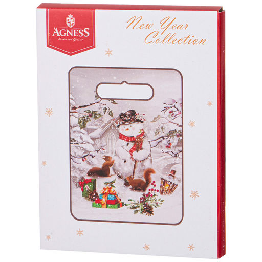 ПОДСТАВКА ПОД ГОРЯЧЕЕ AGNESS С НОВЫМ ГОДОМ! 20*15 СМ  фото 2