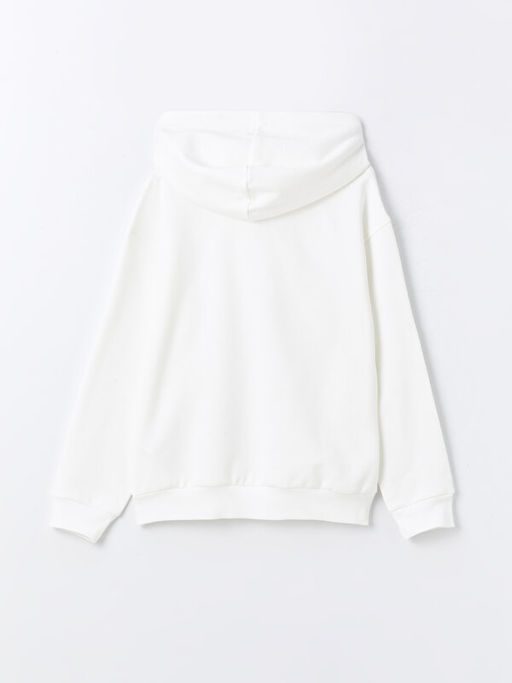 Wednesday Bask?l? Uzun Kollu K?z ?ocuk Hoodie - Waikiki фото 2