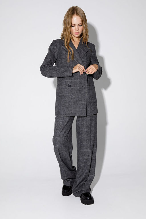 Жакет Pirs 4759 серая клетка  фото 2