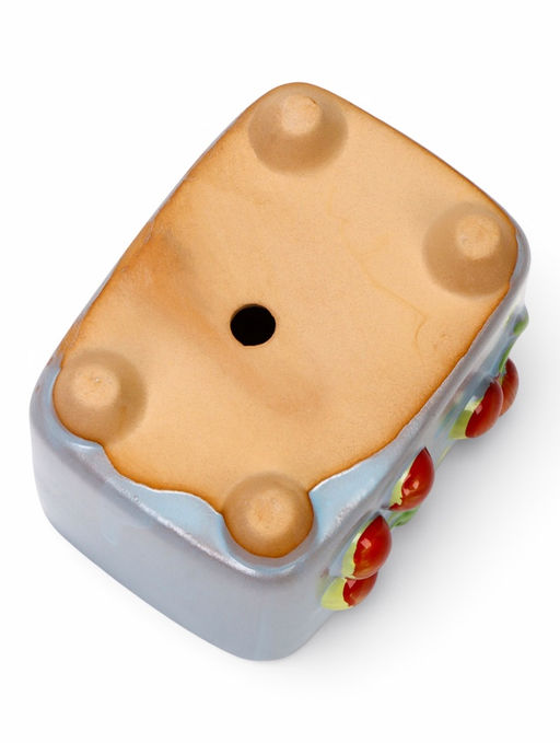 Декоративный горшок для цветов «Вишни», 9×7×8 см, керамический, Greengo