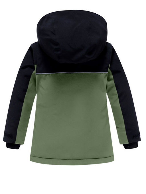 Горнолыжный костюм Valianly детский для мальчика цвета хаки 9201Kh  фото 4