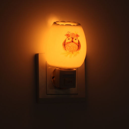 Светильник «Тетушка сова» 1×7 Вт Е11 белый 6×7×11 см