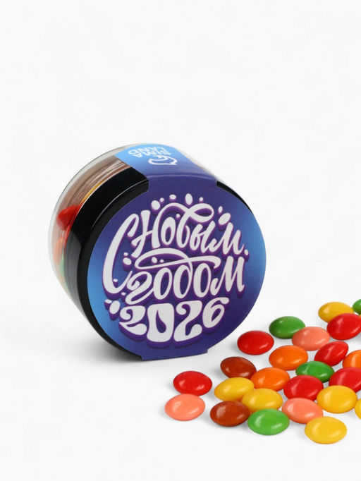 Цена за 2 ш. Шоколадное драже С Новым годом, 25 г