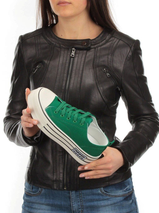 05-6036-16 WHITE Кроссовки женские (искусственные материалы) - No name фото 2