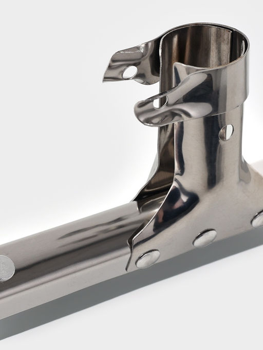 Водосгон для пола, основание нержавеющая сталь, стяжной хомут, 34.5 см