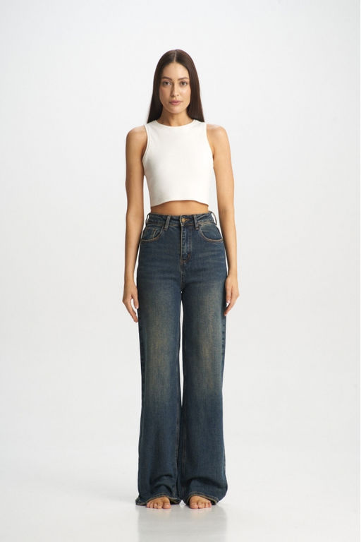 Джинсы-трубы с потертостями Vintage - Erist store фото 7