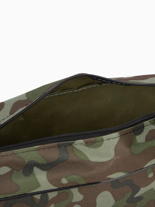 Косметичка на молнии мужская, с ручкой, с принтом Камуфляж, зелёная/хаки - Simaland фото 3