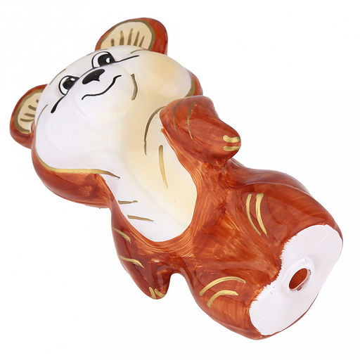 Елочная игрушка фигурка стеклянная Мишка, h11,5см, ручная художественная роспись, подарочная упаковка (Россия) - Домашняя мода фото 7