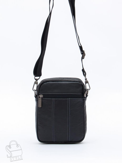 Сумка мужская кожаная 8613S black Fuzhiniao