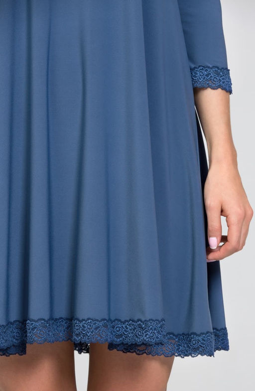 Коктейльное платье джинсовый - Donna saggia фото 4