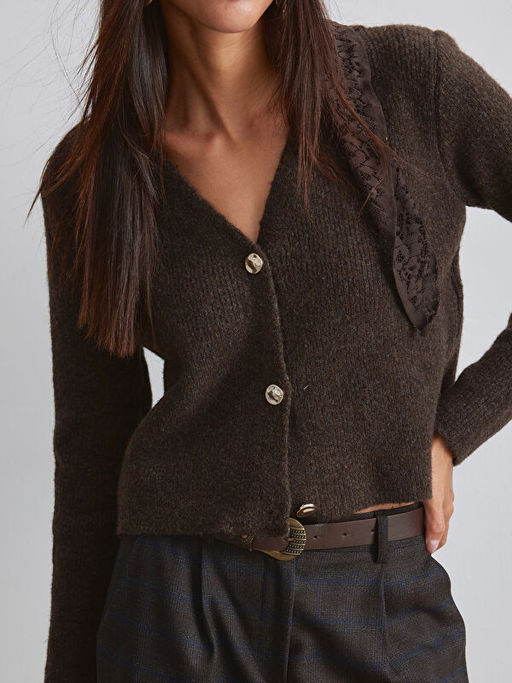 V Yaka Kad?n Triko H?rka