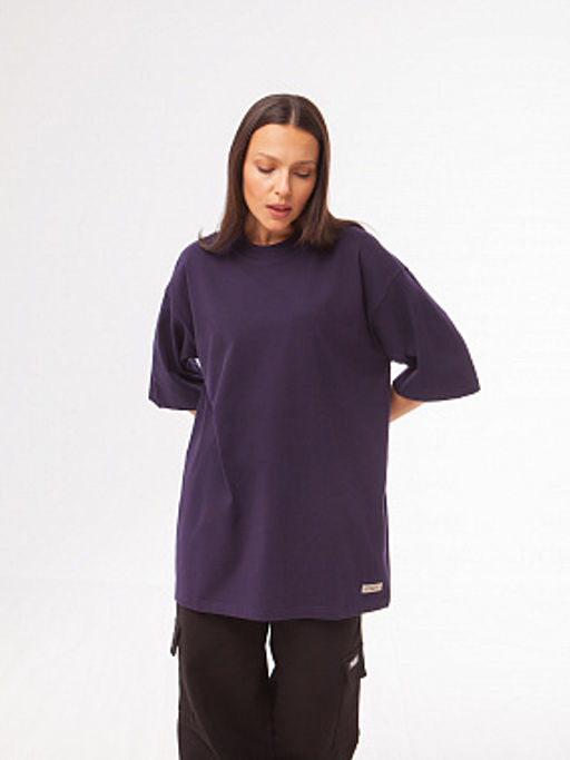 Футболка ЗАПОРОЖЕЦ Blank oversize VIOLET  фото 12