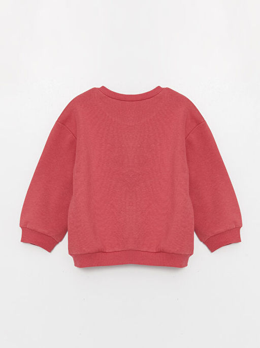 Bisiklet Yaka Uzun Kollu Bask?l? K?z Bebek Sweatshirt - Waikiki фото 2
