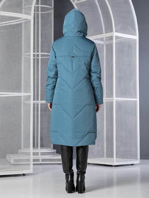 25405 Пальто т.голубой - Dizzyway фото 4