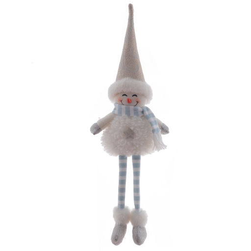 Игрушка набивная "Снеговик", L16 W9 H50/19 см, 2в.