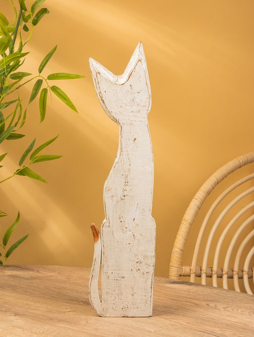 Сувенир «Кошка», 60×14×6 см, дерево, МИКС