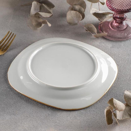 Тарелка керамическая десертная Созвездие, d=18,5 см, цвет оранжевый - Simaland фото 3