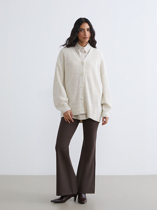 V Yaka Kad?n Triko H?rka