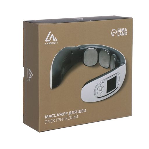 Массажёр для шеи Luazon LEM-50, 4 Вт, 4 режима, USB (в комплекте), АКБ, белый - Luazon home фото 7