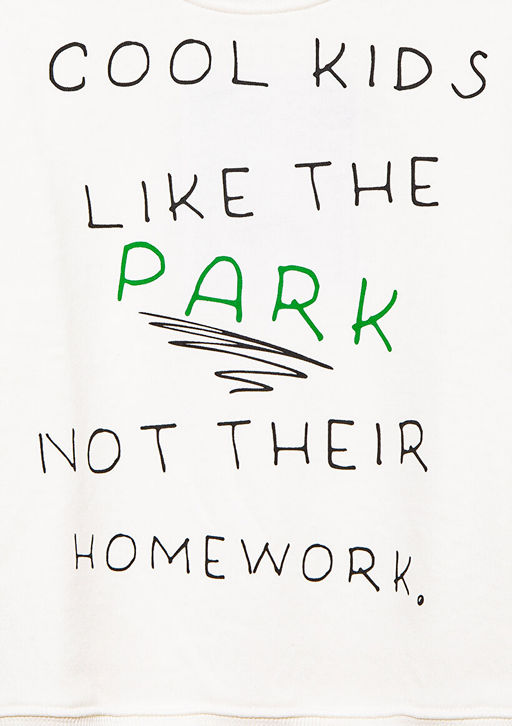 Cool Kids Bask?l? Ekru Sweatshirt - Mavi фото 4