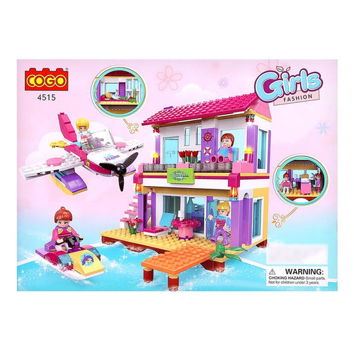 Конструктор Девчонки: набережный домик, 423 детали - Cogo фото 3