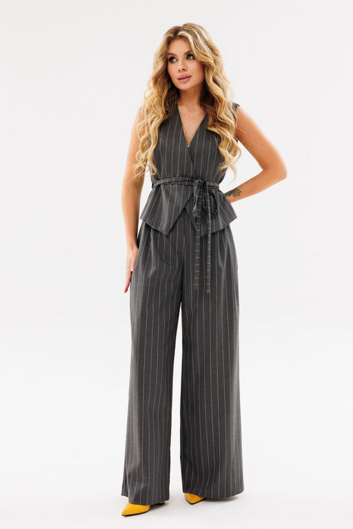 Костюм AmberA 2081 полоска серый фото 4