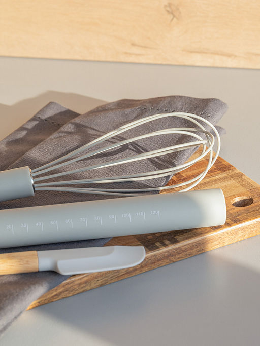 Скалка 26,5x2,5 серый силикон