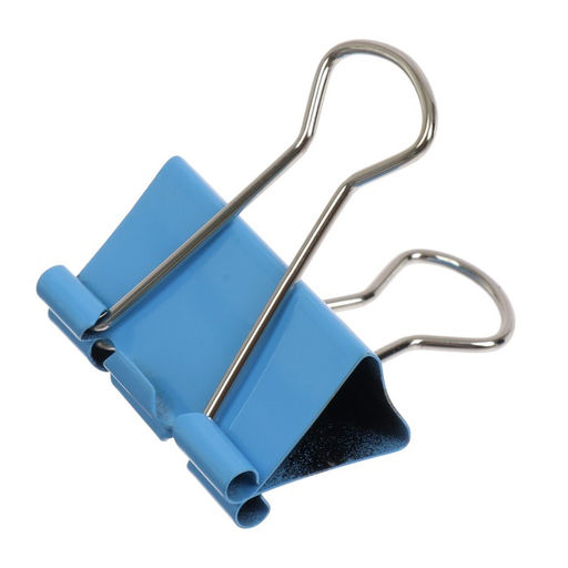 Зажимы для бумаг 32 мм, 12 штук, deVENTE, металлические, МИКС х 4 цвета, картонная коробка