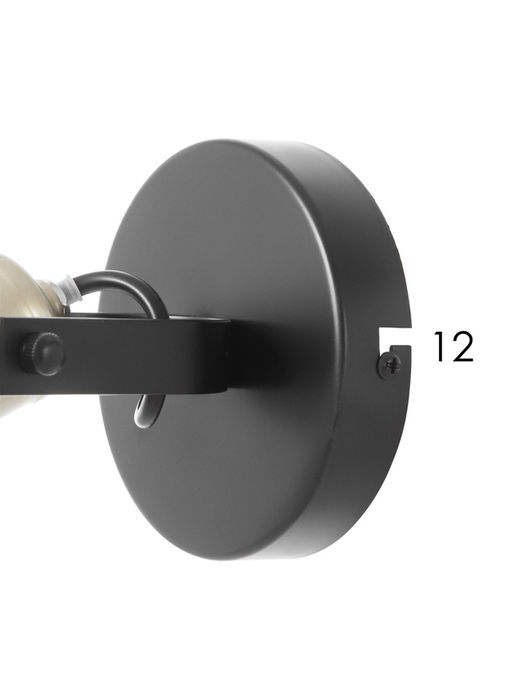 Бра G71158/1w, 1хE27, 40 Вт, чёрный