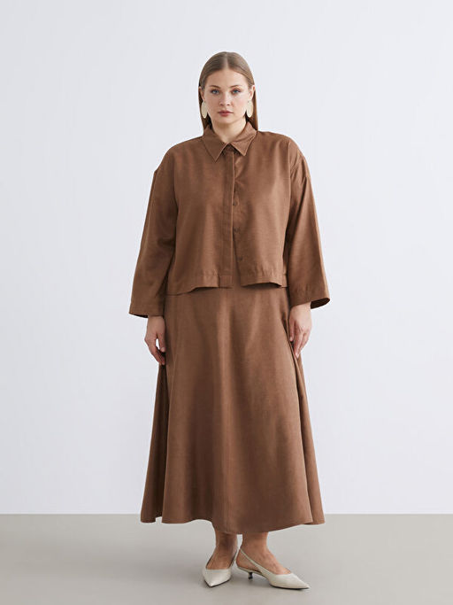 Bisiklet Yaka S?et G?r?n?ml? A Kesim Elbise