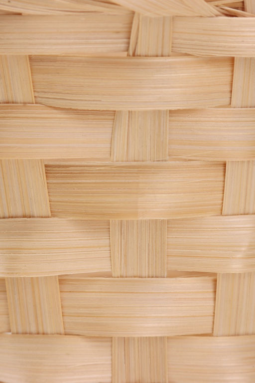 Цена за 2 шт. Корзина плетёная, 13×13×9.5 см, ручка h=21 см, бамбук, натуральный цвет, Greengo