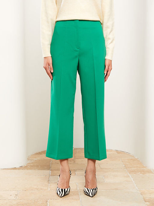 Kad?n Standart Fit D?z Pantolon