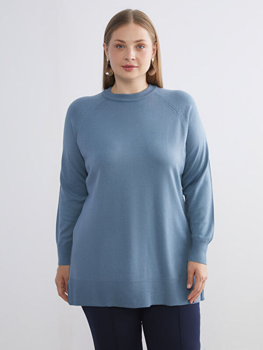 Bisiklet Yaka Kad?n Triko Kazak