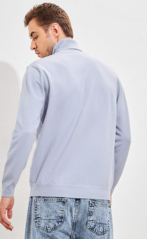 Водолазка мужская F321-15318 голубая - Fine joyce фото 6