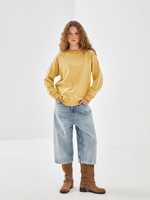 Bisiklet Yaka Kad?n Sweatshirt