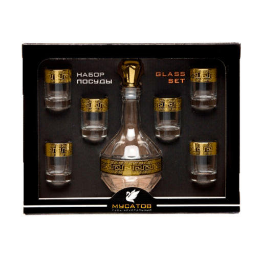 MS1022+500-45 Набор 7пр (ГРАФИН+6 СТОПОК) ОЛИМП (х4) - Mayer&boch фото 2