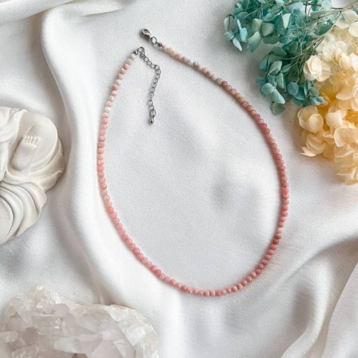 Бусы из розового Кальцита огранка 42 см +