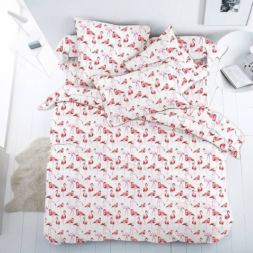 Простыня на резинке 080*160 см, перкаль, детская расцветка (Фламинго) - Ивановотекстиль фото 6