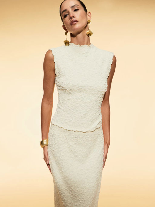 Облегающий топ из жатой вискозы ZR2605023403-3 / Zarina