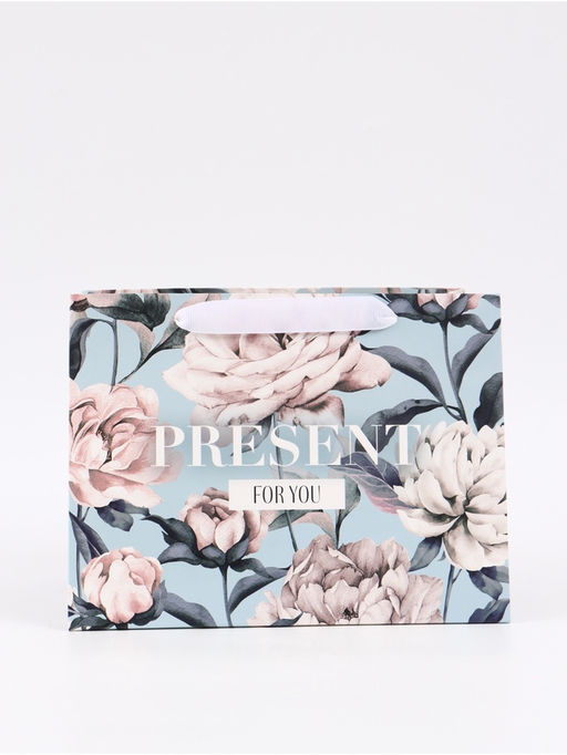 Цена за 2 шт. Пакет подарочный с широким дном, упаковка, «For you», 25×19×18 см