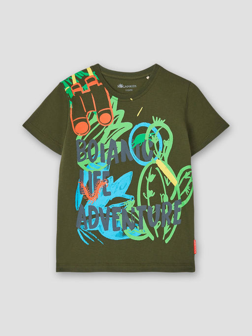 Футболка для мальчика цвета хаки - Kogankids фото 12