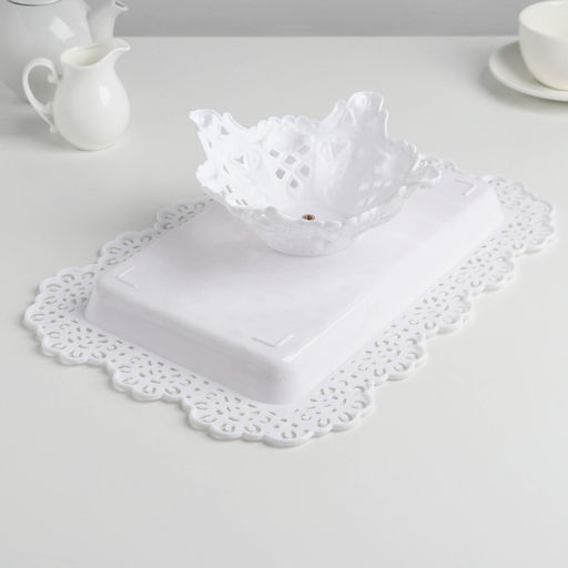 Блюдо для торта и пирожных с крышкой Бант, 35,52423 см, цвет МИКС - Simaland фото 4