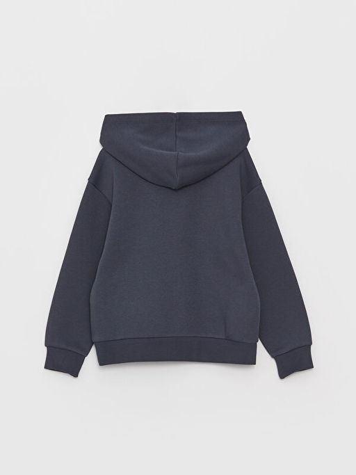 Kap??onlu Basic Uzun Kollu K?z ?ocuk Sweatshirt ve E?ofman Alt? - Waikiki фото 3