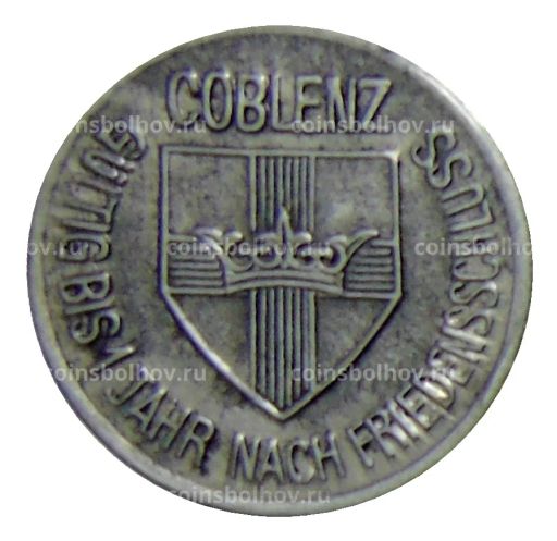 Монета 10 пфеннигов 1918 года Германия Нотгельд Кобленц