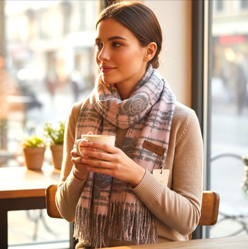 Мягкий палантин из кашемира мультицвет - Greta фото 2