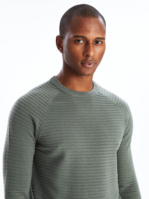 Bisiklet Yaka Erkek Triko Kazak