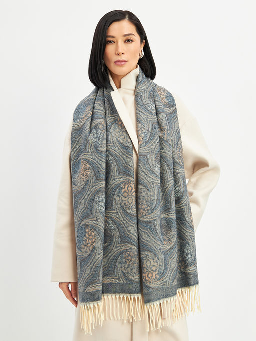 Палантин в составе шерсть и кашемир