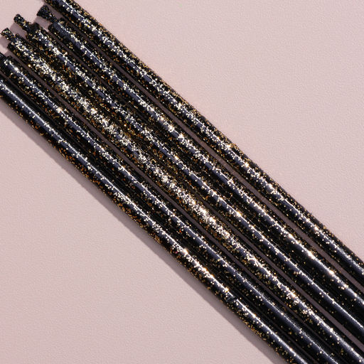 Набор свечей в торт, 6 штук Сияние, жёлтый с чёрным, 17 см - Страна карнавалия фото 4