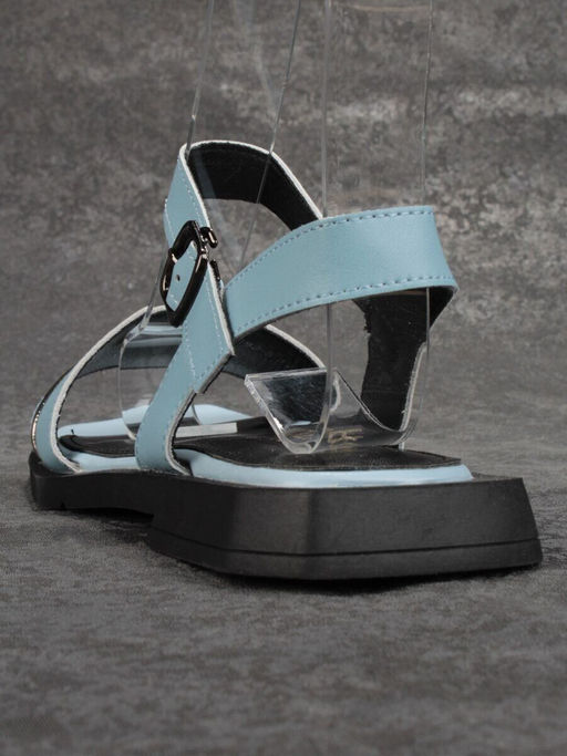 08-PEY183-5 LIGHT BLUE Босоножки женские (натуральная кожа)
