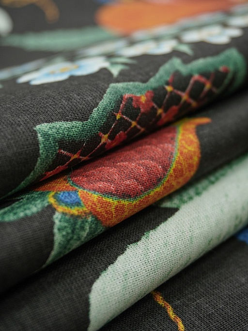 Бязь "Волшебные стежки" цв.черный, ш.2.2м, хлопок-100%, 140гр/м.кв